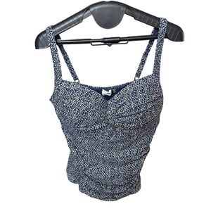 Nip Tuck Swim Tummy‎ Control Tankini Size 10 Blue